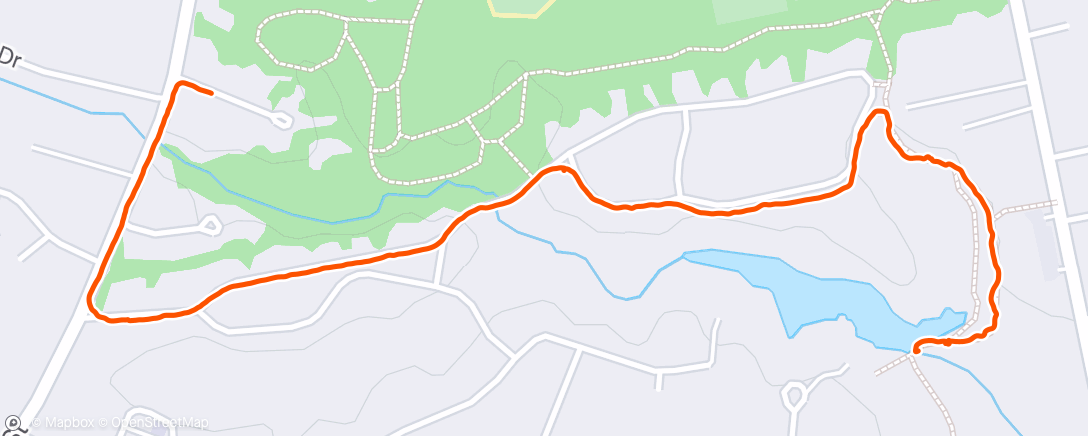 Map of the activity, Dog walk