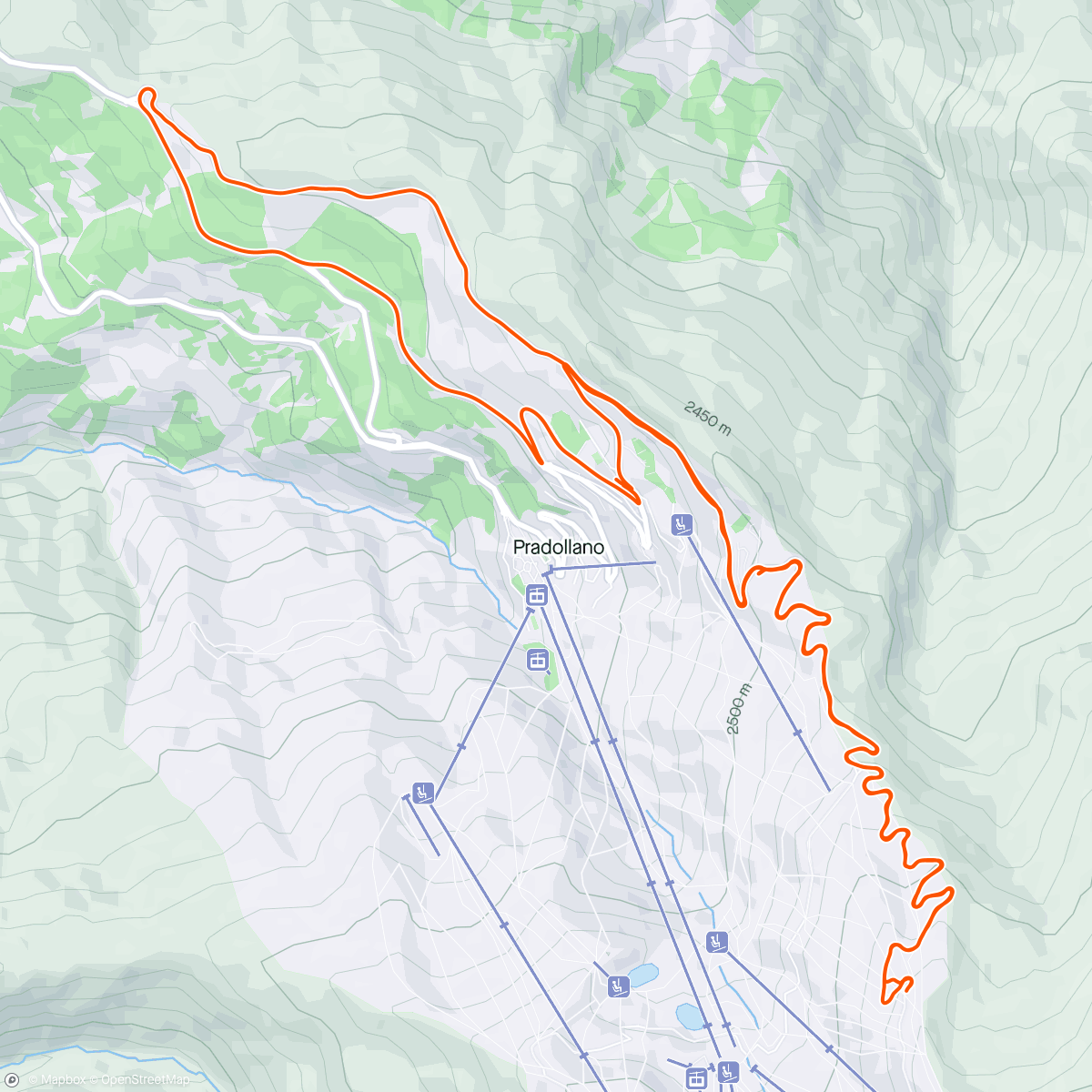 Map of the activity, Rest