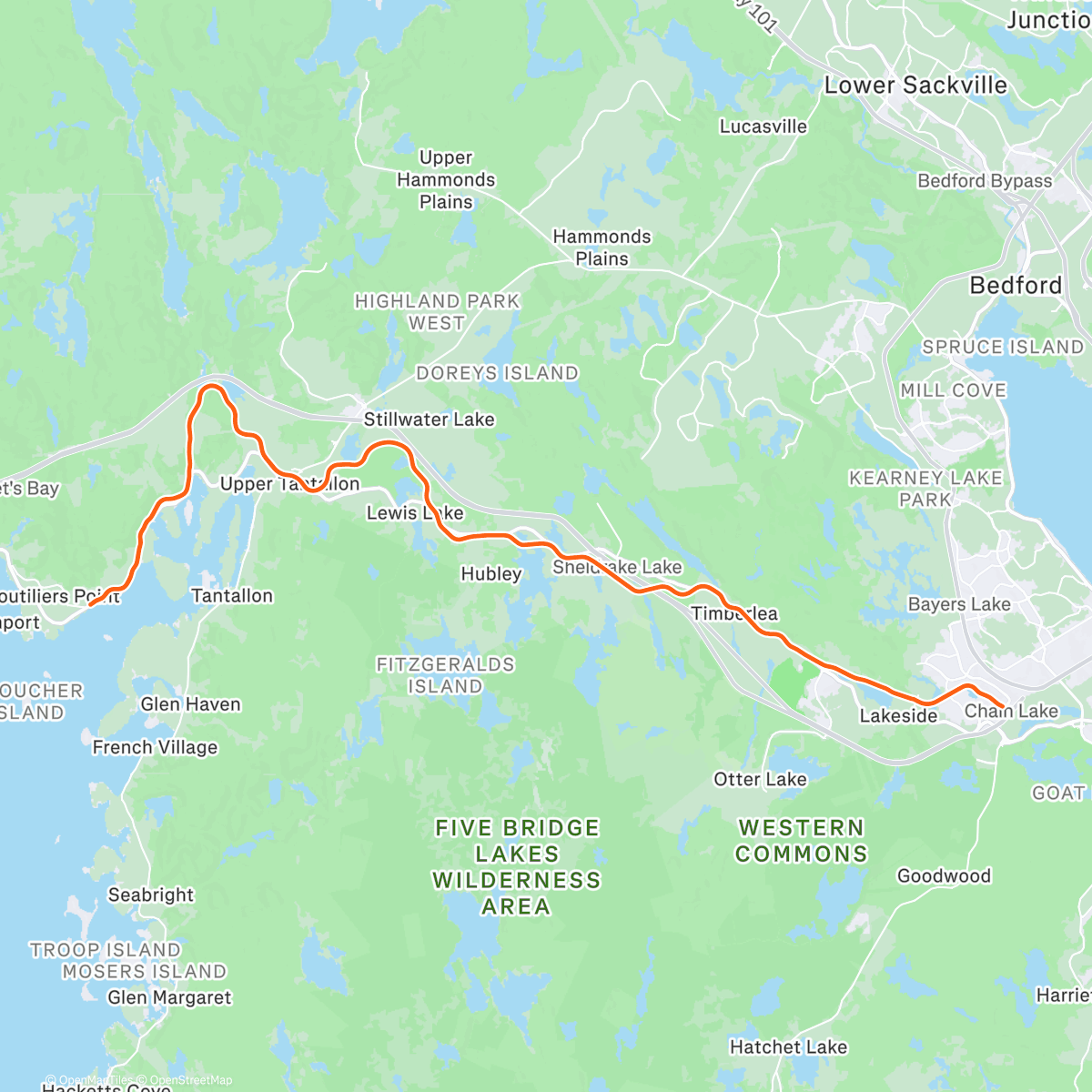 Map of the activity, Marathon #12