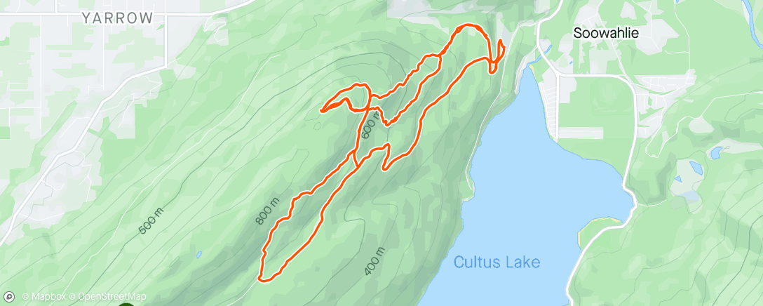 Map of the activity, Some good Vedder laps will do