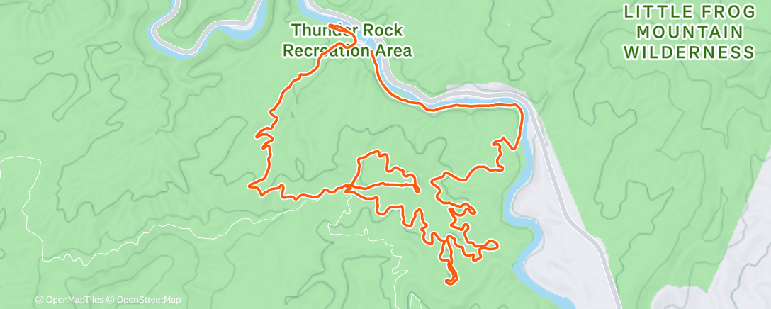 Карта физической активности (Lunch Mountain Bike Ride)