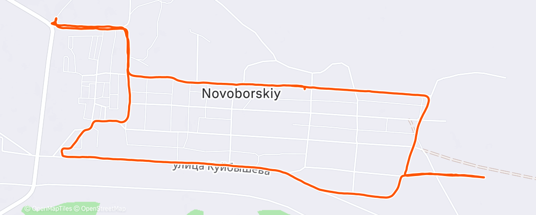 Карта физической активности (Дневной забег)