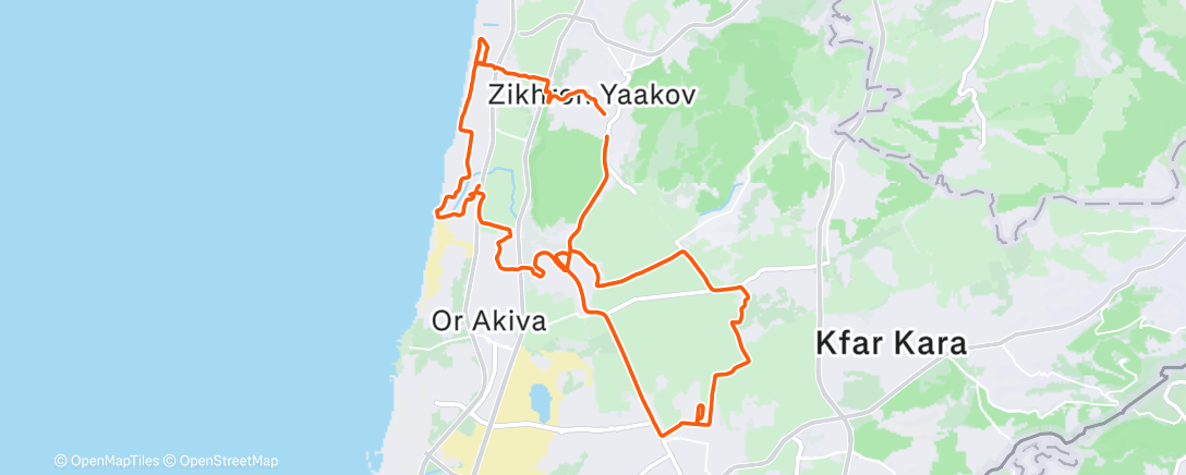 Map of the activity, Morning Mountain Bike Ride