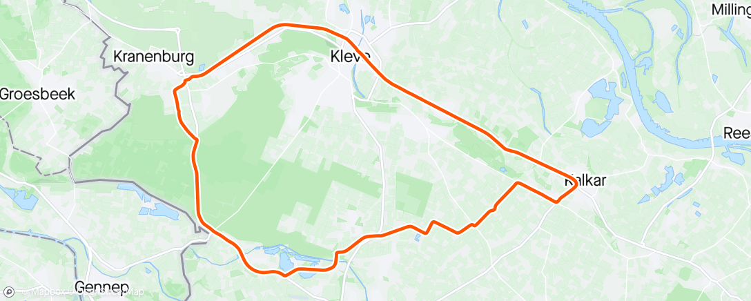 Map of the activity, Heerlijk fiets weer☀️☀️☀️☀️😍😍😍😍