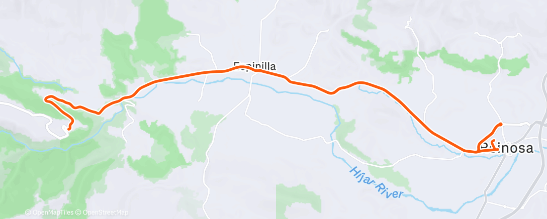 Map of the activity, Morning Ride