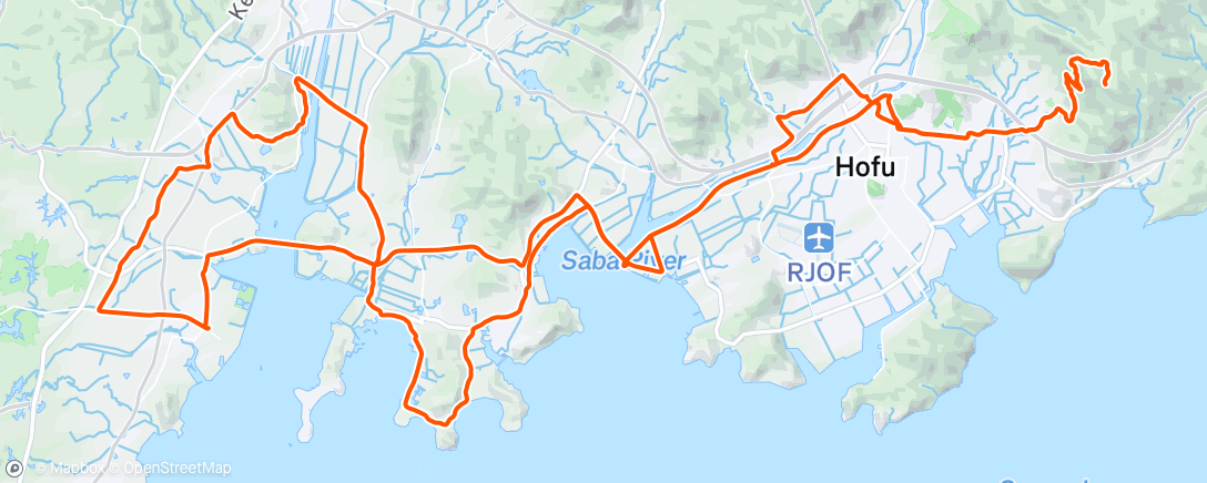 Map of the activity, 朝のライド