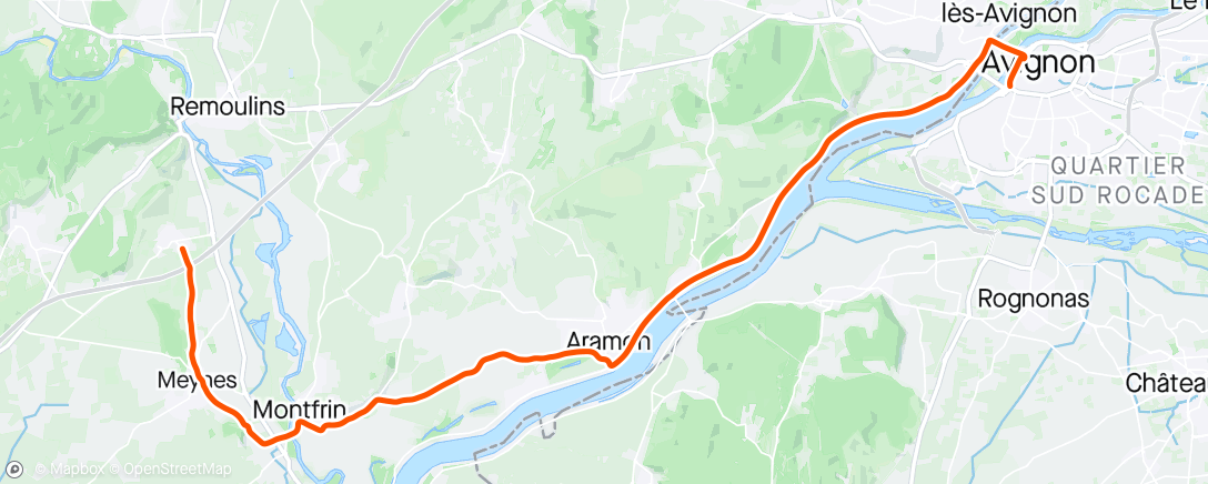 Map of the activity, Morning Ride