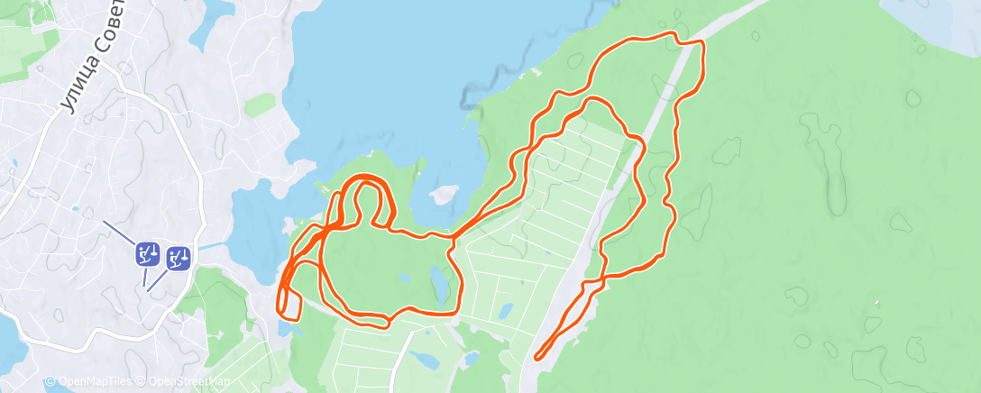 Map of the activity, Северный лыжный заезд (после обеда)