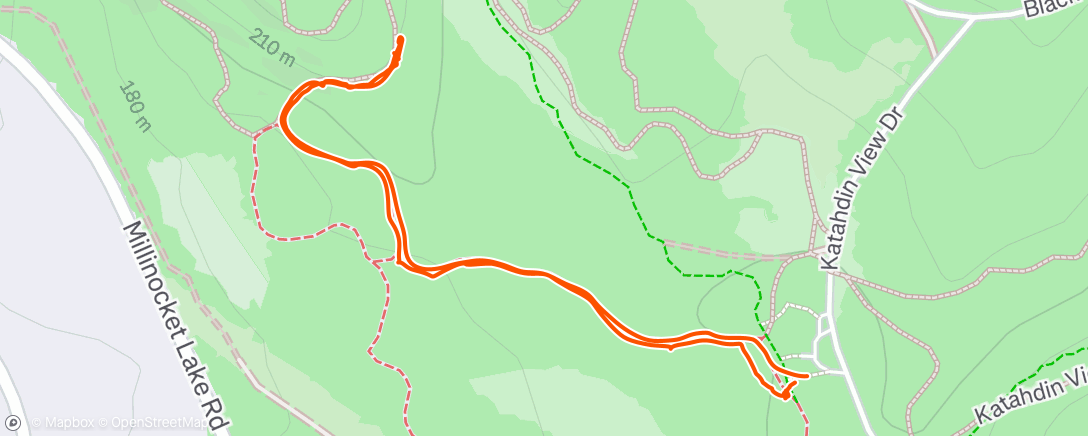 Map of the activity, Morning Hike