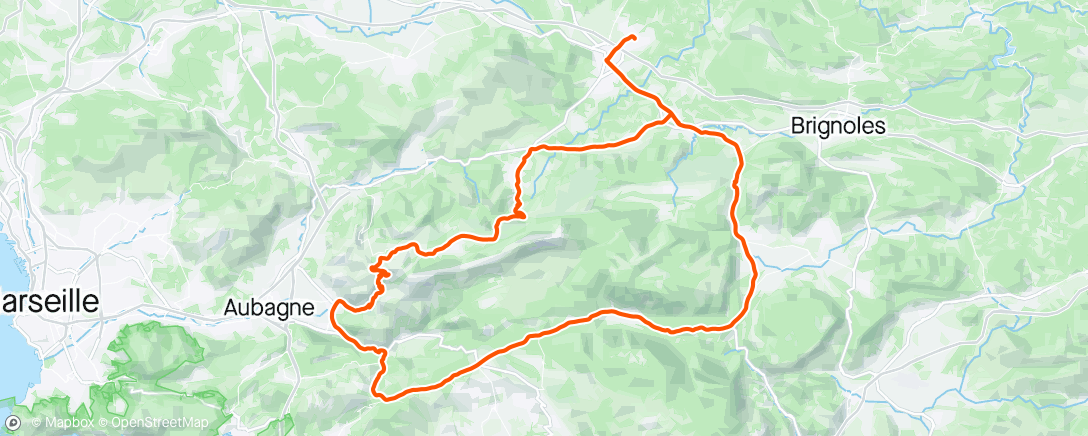 アクティビティ「Sortie vélo le matin」の地図