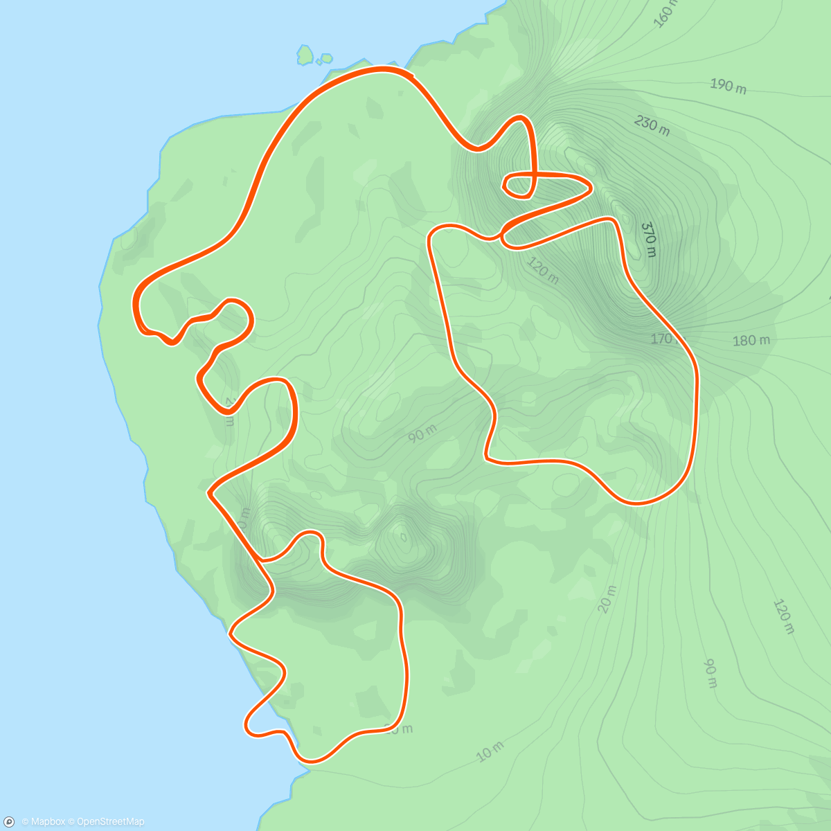 Map of the activity, Zwift - Zwift Camp: Baseline | Sprint Booster [Lite] on Mayan Mash in Watopia