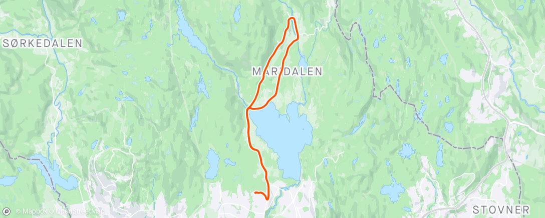 Mapa da atividade, Gjensyn med Maridalen ☀️
