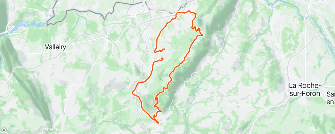 Map of the activity, Vélo de nuit