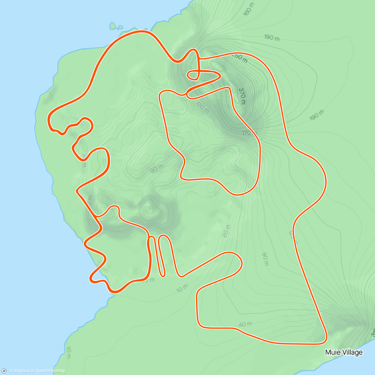 Mapa de la actividad, Zwift - Loop de Loop in Watopia