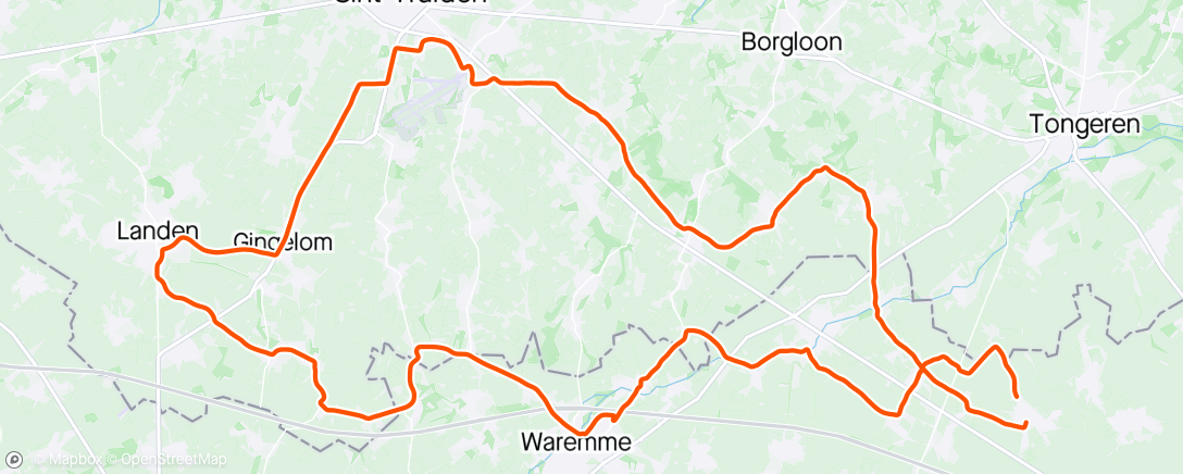 Map of the activity, Sortie Cyclo Thyssois