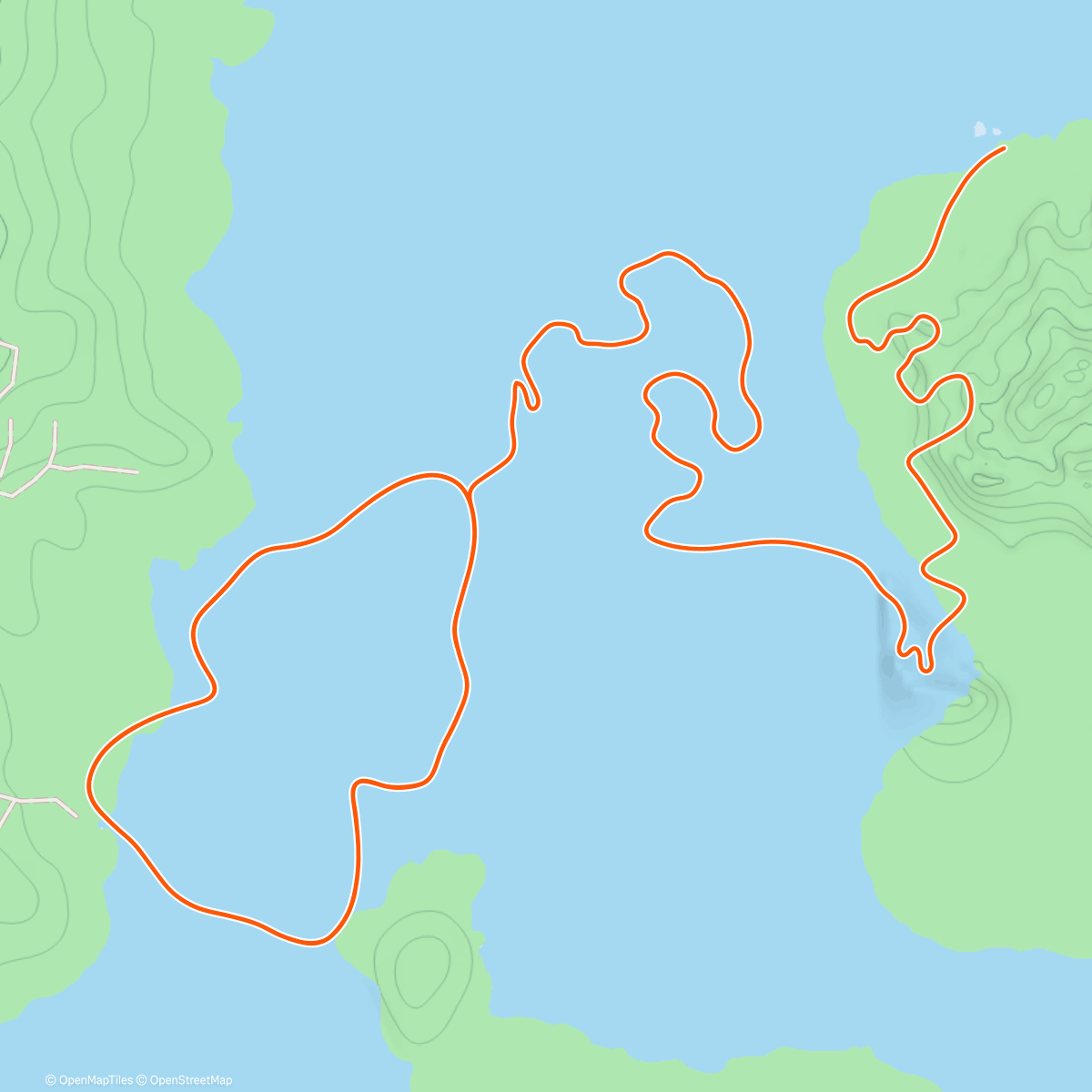 Map of the activity, Zwift - Power Punches in Watopia