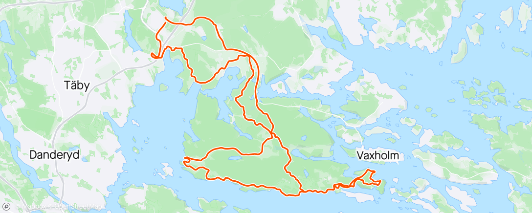 Map of the activity, Bogesund med Hank ☔️🤙🏻👌🏻