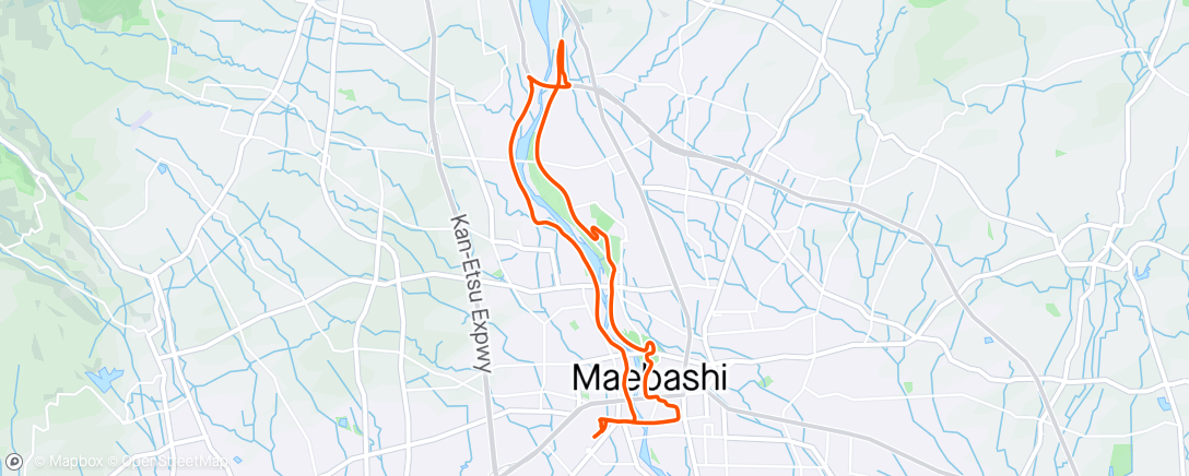 Map of the activity, 今日も花見ライド