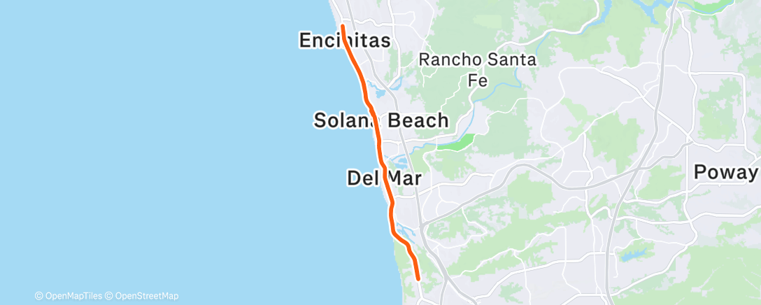 Карта физической активности (Windy ride - went up hard on the hills - forgot my computer :/)