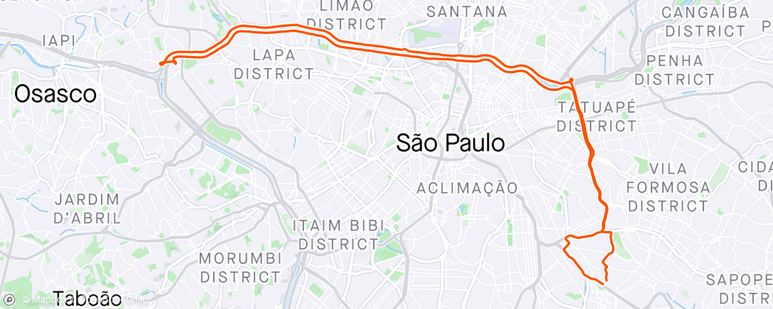 Map of the activity, Girinho de Domingo, até Ponte dos remédios