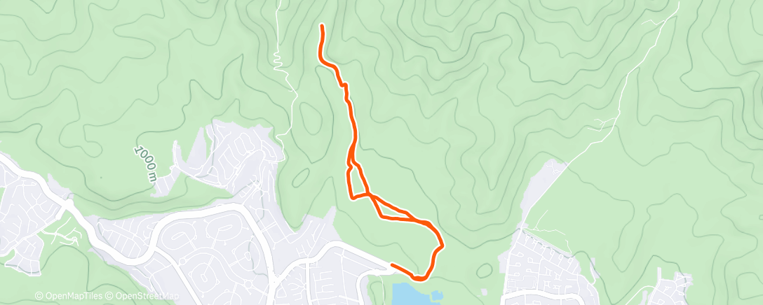 Map of the activity, Morning Hike