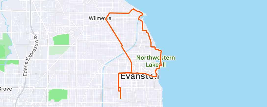 Map of the activity, Nate’s Birthday Run 🎂