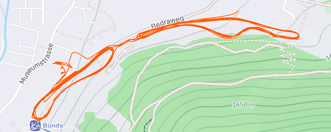 Map of the activity, Afternoon Nordic Ski