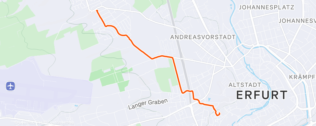 Карта физической активности (Wanderung am Morgen)