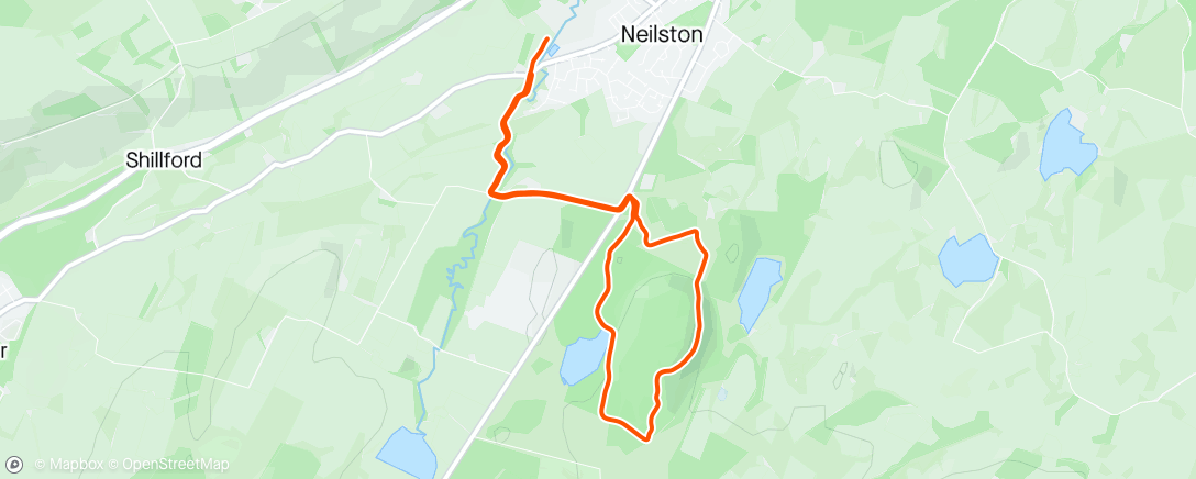 Карта физической активности (Neilston Pad Race)