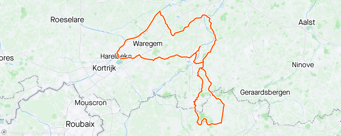 Map of the activity, De weg was omgelegd