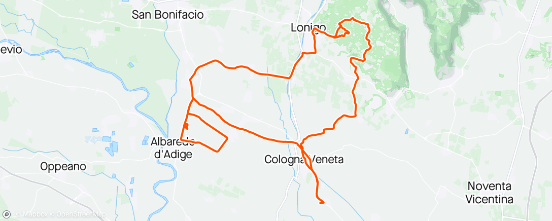 Map of the activity, Giro pomeridiano + giovanissimi