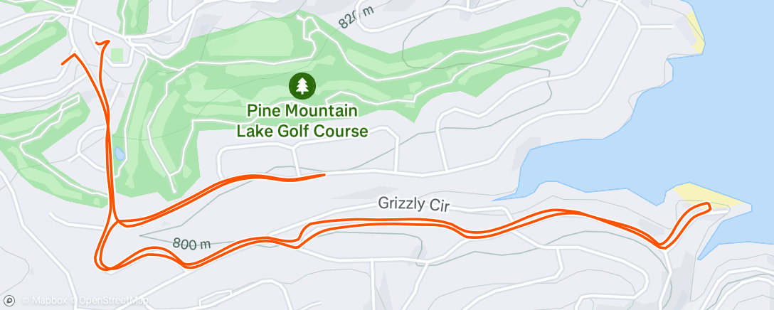 Map of the activity, Morning Run