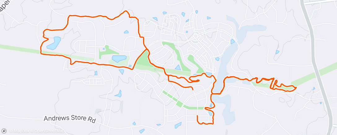Map of the activity, Afternoon Ride