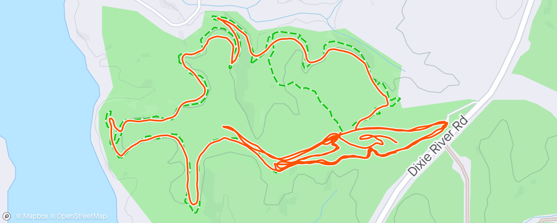 Map of the activity, Evening Ride