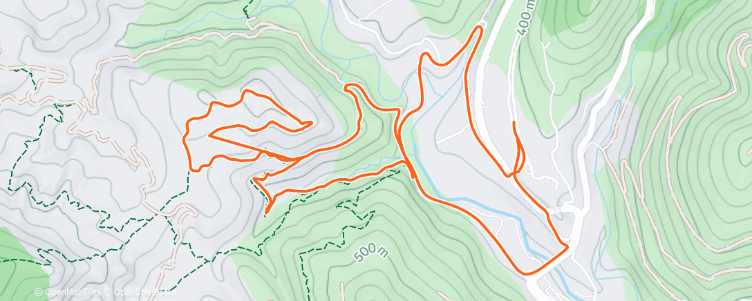 Map of the activity, Trail between classes