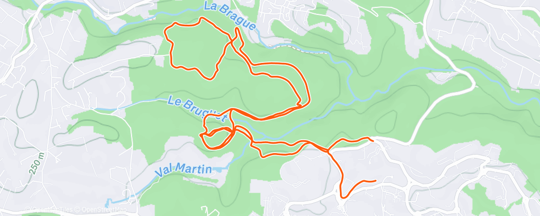 Map of the activity, VTT à midi