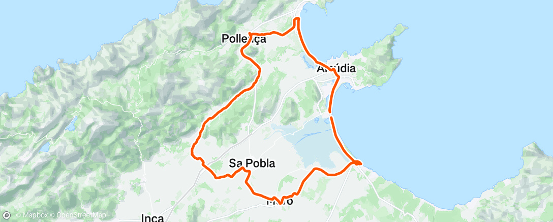 Map of the activity, Morning Ride