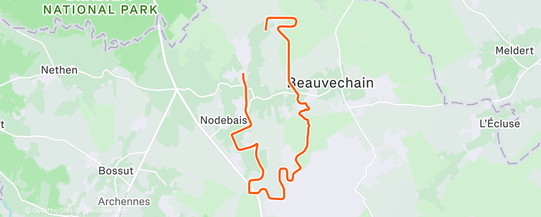 Карта физической активности (Pedalata dell'ora di pranzo)