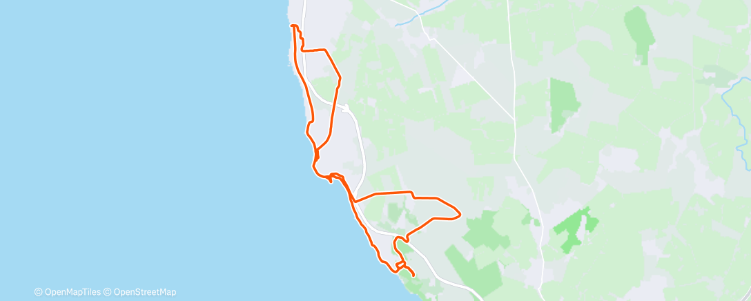 Map of the activity, Afternoon Mountain Bike Ride