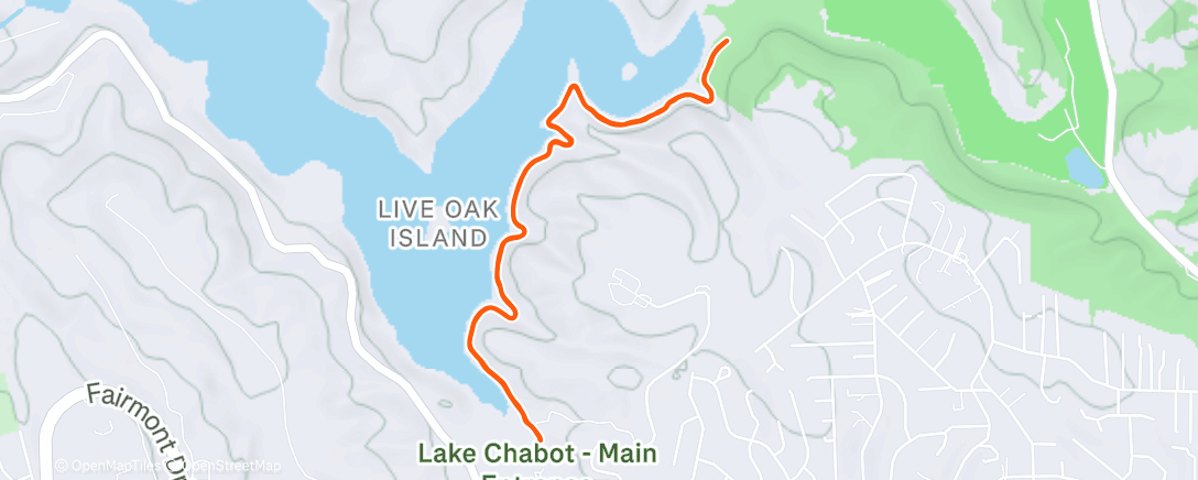 Map of the activity, Morning Run