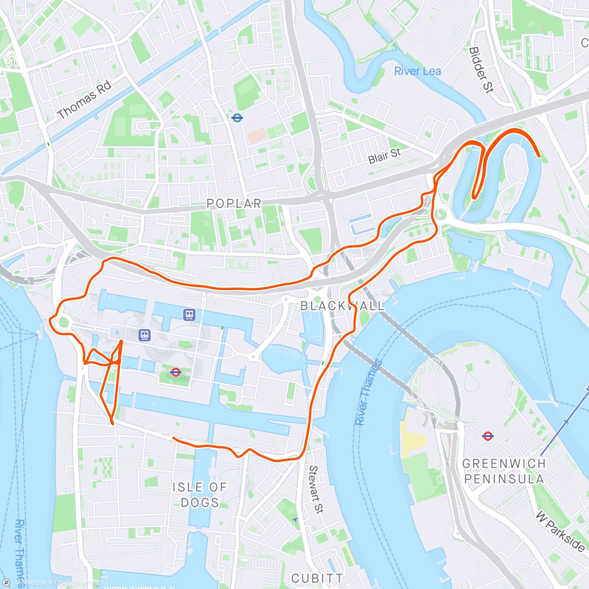 Map of the activity, Good luck marathon runners!