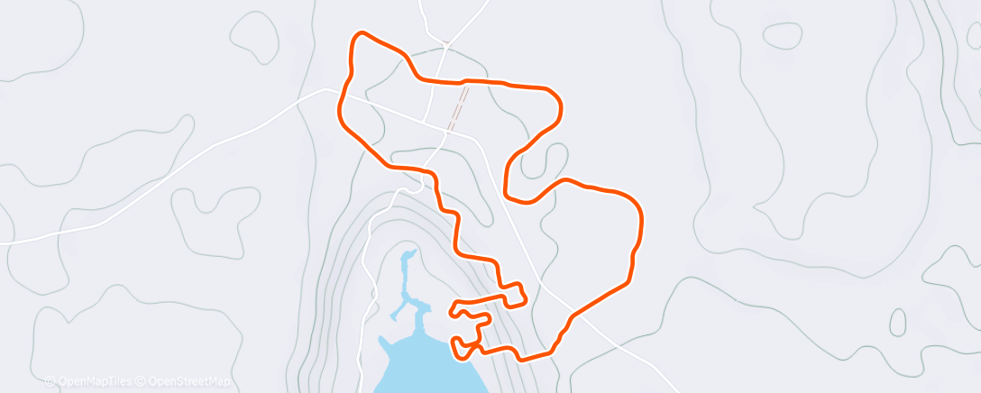 Map of the activity, Zwift - Monday steps