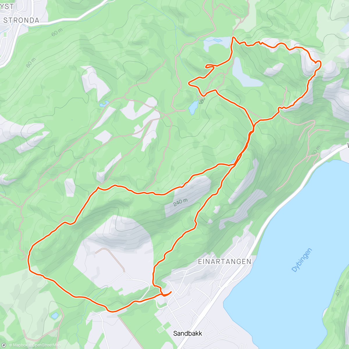 Map of the activity, Tur fra Vatne med Turgruppa.🧗🌤️