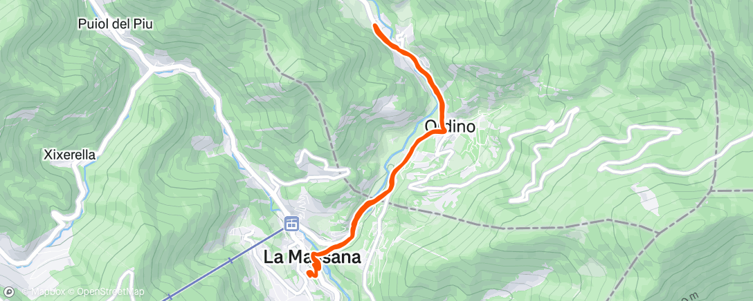 Map of the activity, Morning Mountain Bike Ride