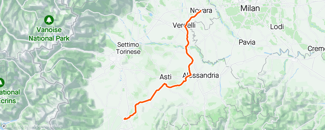 Map of the activity, Giro 🇮🇹 🥇