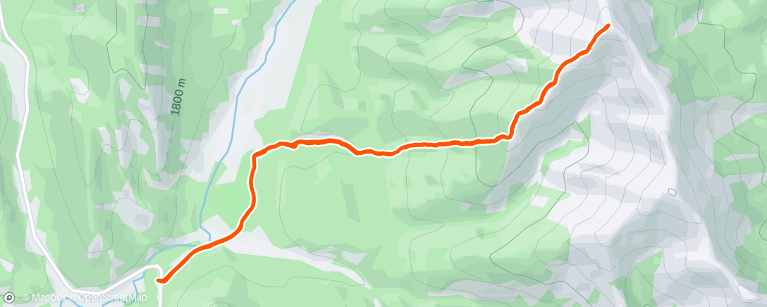 Map of the activity, Mount Burke North Peak