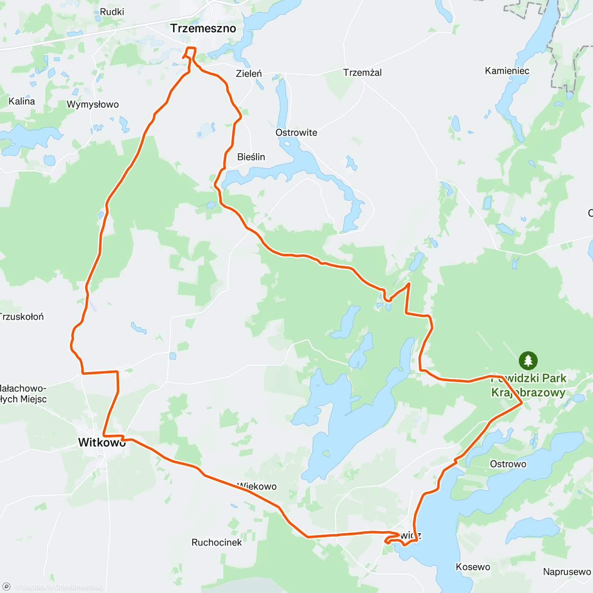 Map of the activity, Afternoon Gravel Ride