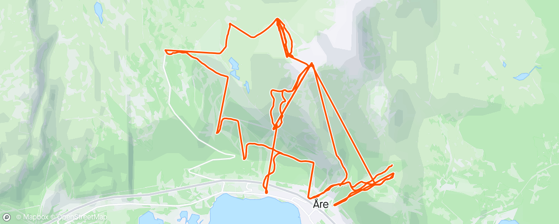 Map of the activity, Åre dag 3