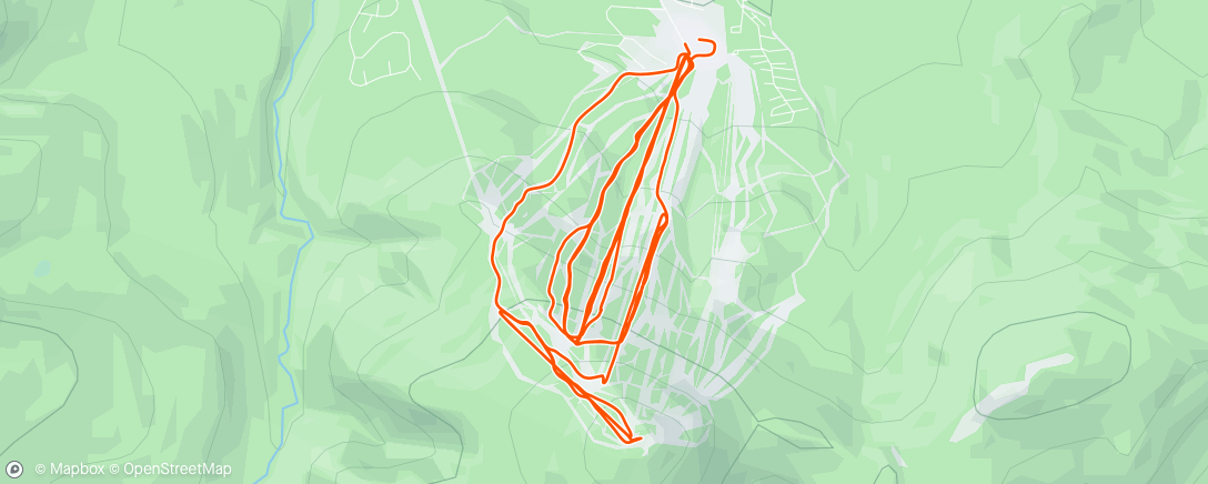 Map of the activity, Slopes - A day skiing at Sugarloaf