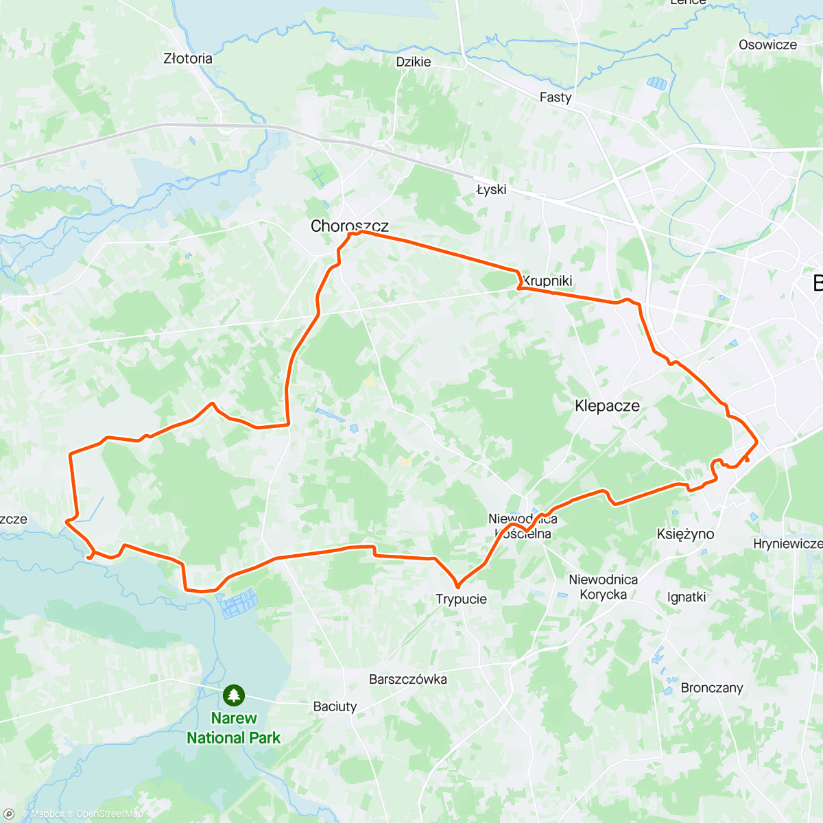 Map of the activity, Kierunek: Topilec
